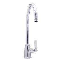 Bidbury and Co Malvern Chrome Single Lever Monobloc Tap with Porcelain Handles