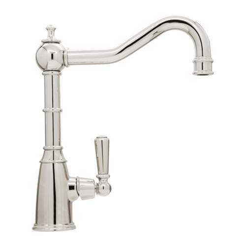 Bidbury & Co Stanton Single Lever Polished Nickel Monobloc Tap with Metal Handles