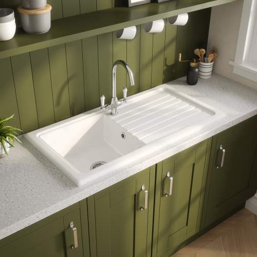 Reginox RL 304 CW II Ceramic Single Bowl Kitchen Sink