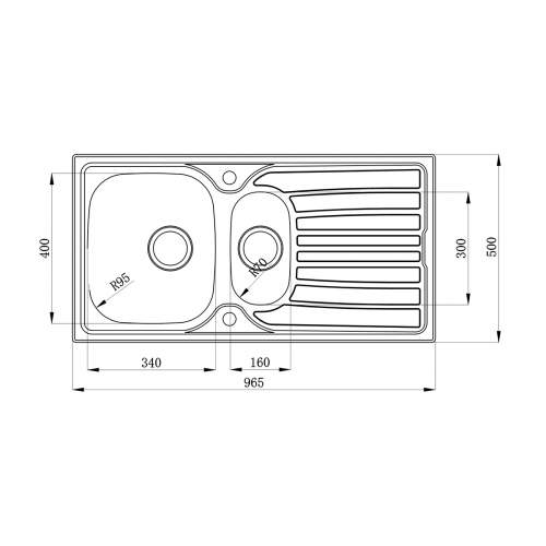 Reginox Monte Carlo II 1.5 Bowl Kitchen Sink