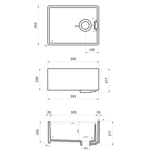 Reginox Belfast II Kitchen Sink with Weir Overflow