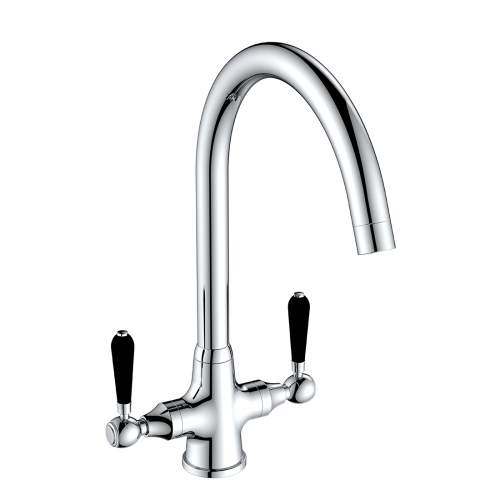 Reginox BROOKLYN II Black Lever Kitchen Tap