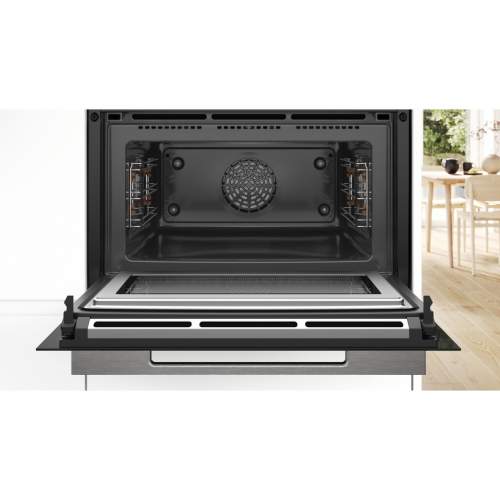 Bosch Series 8 CMG7761B1B Black Compact Pyrolytic Oven & Microwave