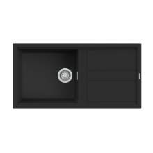 Reginox Best 480 K+ Single Bowl Inset Granite Kitchen Sink - Black