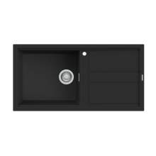 Reginox Best 480 K+ Single Bowl Inset Granite Kitchen Sink - Black