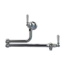 Bidbury & Co Aldsworth Twin Lever Pot Filler with Porcelain Handles