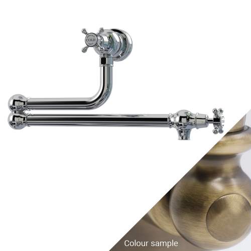 Bidbury & Co Oakridge Twin Lever Pot Filler with Crosshead Handles
