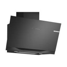 Bosch Series 8 DWK91LT60B Black Glass 90cm Angled Chimney Hood