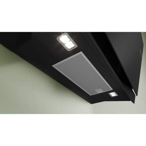 Bosch Series 8 DWK91LT60B Black Glass 90cm Angled Chimney Hood