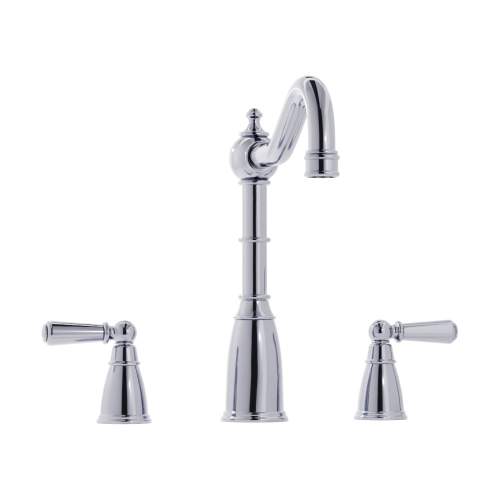 Bidbury & Co Bickton Sherston 3 Hole Mixer Tap with Metal Lever Handles