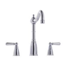 Bidbury & Co Bickton Sherston 3 Hole Mixer Tap with Metal Lever Handles