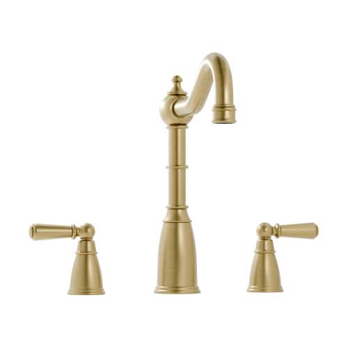 Bidbury & Co Bickton Sherston 3 Hole Mixer Tap with Metal Lever Handles