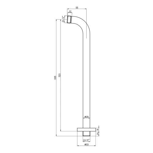 Bluci Round Concealed Valve Head and Arm Shower Pack - Matt Black
