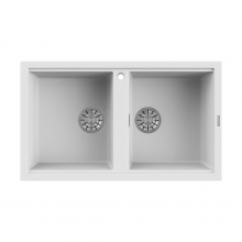 Reginox Best 20 W 2.0 Bowl Inset Composite Kitchen Sink - White