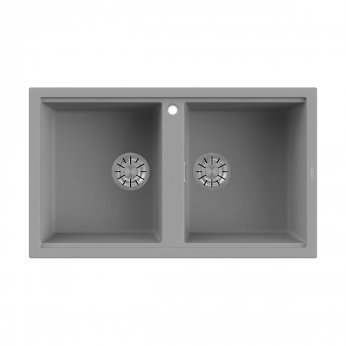 Reginox Best 20 LG 2.0 Bowl Inset Composite Kitchen Sink - Light Grey