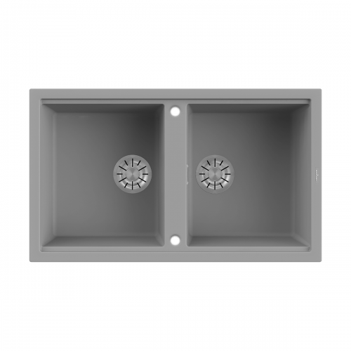 Reginox Best 20 LG 2.0 Bowl Inset Composite Kitchen Sink - Light Grey