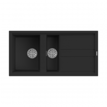 Reginox Best 15 B 1.5 Bowl Inset Composite Kitchen Sink - Black