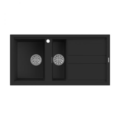 Reginox Best 15 B 1.5 Bowl Inset Composite Kitchen Sink - Black