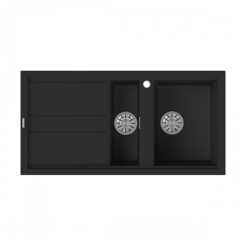 Reginox Best 15 B 1.5 Bowl Inset Composite Kitchen Sink - Black