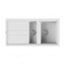 Reginox Best 15 W 1.5 Bowl Inset Composite Kitchen Sink - White