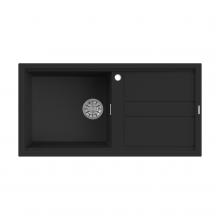 Reginox Best 10 B Single Bowl Inset Composite Kitchen Sink - Black