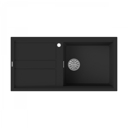 Reginox Best 10 B Single Bowl Inset Composite Kitchen Sink - Black