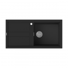 Reginox Best 10 B Single Bowl Inset Composite Kitchen Sink - Black