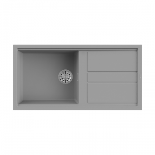 Reginox Best 10 LG Single Bowl Inset Composite Kitchen Sink - Light Grey