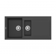 Reginox Easy 15 B 1.5 Bowl Inset Granite Kitchen Sink - Black