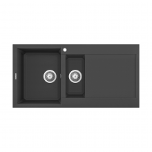 Reginox Easy 15 B 1.5 Bowl Inset Granite Kitchen Sink - Black