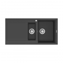 Reginox Easy 15 B 1.5 Bowl Inset Granite Kitchen Sink - Black