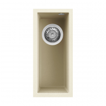 Reginox Quadra 16 C Undermount Half Bowl Granite Kitchen Sink - Cream