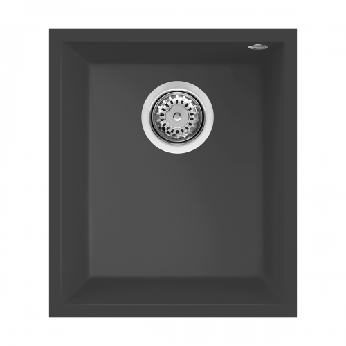 Reginox Quadra 34 B Undermount Compact Granite Kitchen Sink - Black