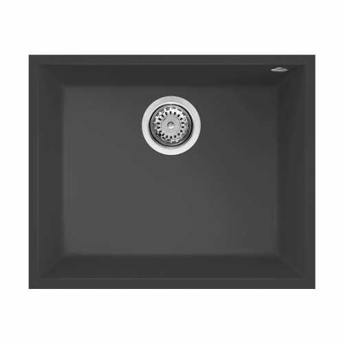 Reginox Quadra 54 B Undermount 1.0 Bowl Granite Kitchen Sink - Black