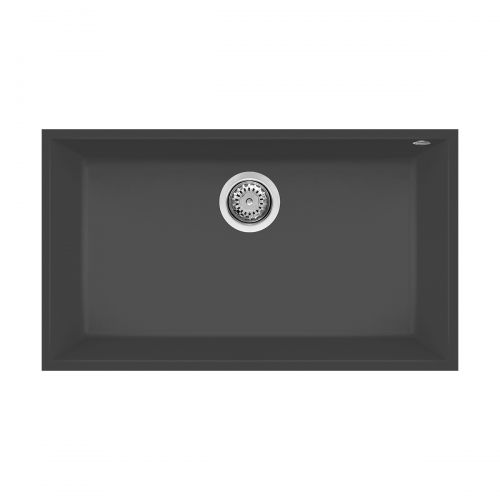 Reginox Quadra 72 B Undermount Large Bowl Granite Kitchen Sink - Black