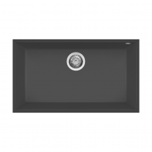Reginox Quadra 72 B Undermount Large Bowl Granite Kitchen Sink - Black