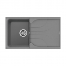 Reginox Ego 5 TT Compact Single Bowl Inset Granite Kitchen Sink - Titanium