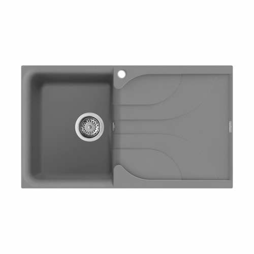 Reginox Ego 5 TT Compact Single Bowl Inset Granite Kitchen Sink - Titanium