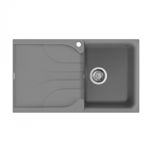 Reginox Ego 5 TT Compact Single Bowl Inset Granite Kitchen Sink - Titanium