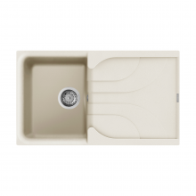 Reginox Ego 5 C Compact Single Bowl Inset Granite Kitchen Sink - Cream