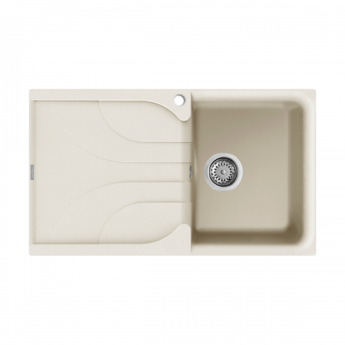 Reginox Ego 5 C Compact Single Bowl Inset Granite Kitchen Sink - Cream