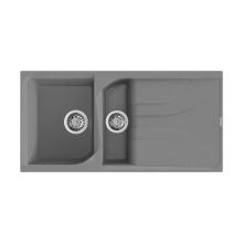 Reginox Ego 15 TT 1.5 Bowl Inset Granite Kitchen Sink - Titanium