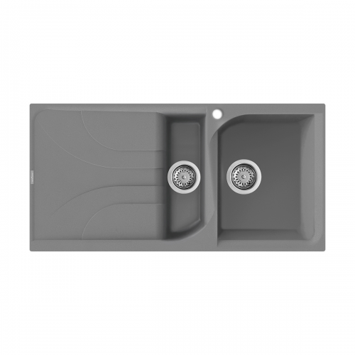 Reginox Ego 15 TT 1.5 Bowl Inset Granite Kitchen Sink - Titanium