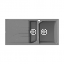 Reginox Ego 15 TT 1.5 Bowl Inset Granite Kitchen Sink - Titanium