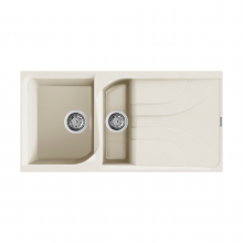 Reginox Ego 15 C 1.5 Bowl Inset Granite Kitchen Sink - Cream