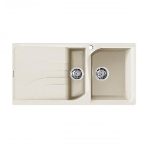 Reginox Ego 15 C 1.5 Bowl Inset Granite Kitchen Sink - Cream