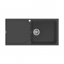 Reginox Ego 10 B Large Bowl Inset Granite Kitchen Sink - Black