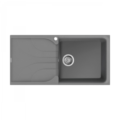Reginox Ego 10 TT Large Bowl Inset Granite Kitchen Sink - Titanium