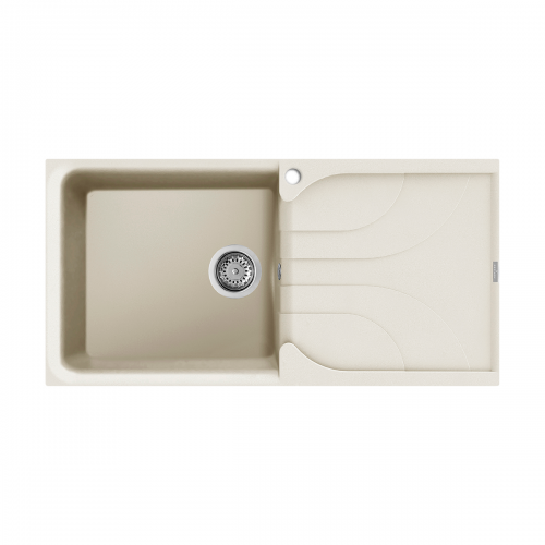 Reginox Ego 10 C Large Bowl Inset Granite Kitchen Sink - Cream