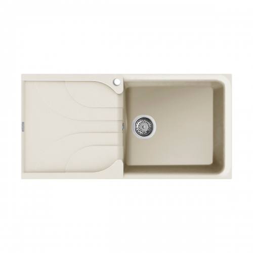 Reginox Ego 10 C Large Bowl Inset Granite Kitchen Sink - Cream